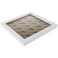 thumbnail image 1 of Square Thick Pine Wood Photo Frame Wall Picture Frame (White,8 Inch), 1 of 5