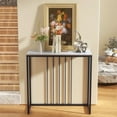 thumbnail image 6 of Wisfor Simple Narrow Entryway Console Table Living Room Sofa End Table, Glossy White, 31.50x11.81x30.71, 6 of 11