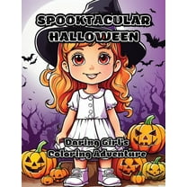 Spooktacular Halloween: Daring Girl's Coloring Adventure (Paperback)