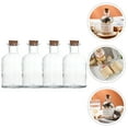 thumbnail image 6 of 4pcs Clear Glass Bottle Matches Glass Storage Bottle Sub Bottle Wishing Bottles, 6 of 8