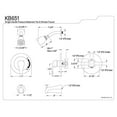thumbnail image 2 of Kingston Brass Chatham Single Handle Tub & Shower Faucet, 2 of 2