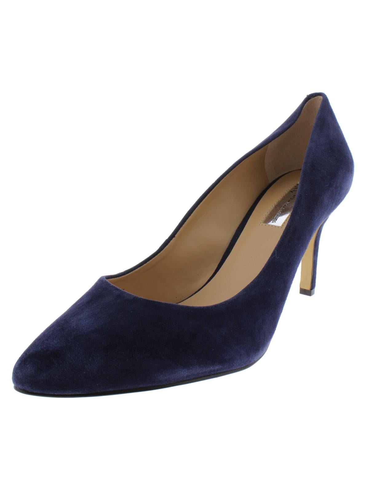 INC Womens Zitah 5 Suede Pumps Dress Heels Navy 12 Medium (B,M