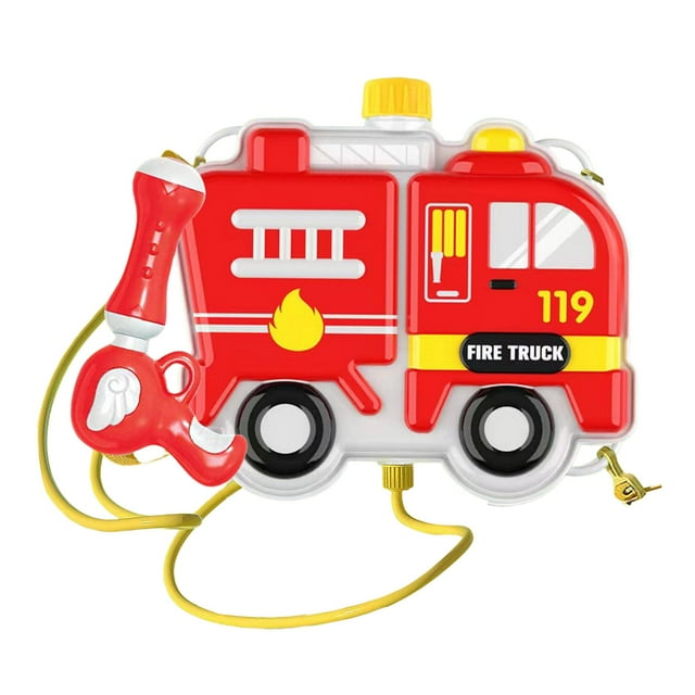 Mochila para niños, juguete acuático, regalo para niños, juguetes para piscina al aire libre, juego de simulación de bombero. Camión