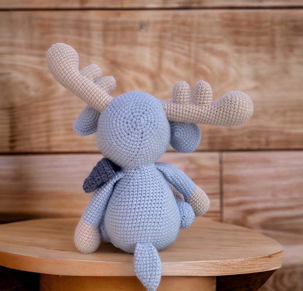 Reindeer Crochet Kit for Beginners, Amigurumi Starter Set with Step-by-Step Video Tutorials, TIKA