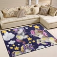 thumbnail image 2 of Coolnut Lightweight Soft Area Rugs 63 x 48 in, Cute Unicorn Watercolor Floor Mat for Kids Playing Room Hardwood Floor Living Room Nursery Rugs, 5'3" x 4', 2 of 6