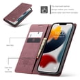 thumbnail image 5 of Casus Soft Suede Leather Cover Luxury Wallet Case for iPhone 14 - Brown, 5 of 11