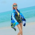 thumbnail image 3 of Beach Towel, Microfiber Sand Free Beach Towel, Lightweight, Quick Dry(59" x 27.5") for Adults,Men,Women,Kids Swimming, Sports, Beach, Fitness room,Outdoor Traveling on Vacation, 3 of 5