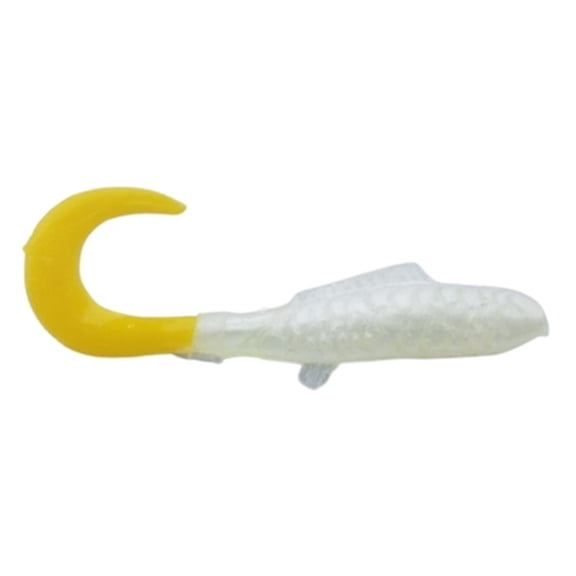 AWD Baits 2in Crappie Delight - CD35 White/Yellow 20pk