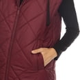 thumbnail image 5 of White Mark Long Hooded Puffer Vest (Women's & Women's Plus), 5 of 5