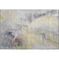 thumbnail image 2 of Addison Rugs Mayfield Premium Machine Washable Transitional Abstract Gold Rectangle Rug, 1'8" X 2'6" Machine Washable Transitional Abstract Gold Oversized Sherpa Throw Blanket, 2 of 6