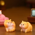 thumbnail image 4 of Sunjoy Tech 2Pcs Dog Ornaments Vivid Eye-catching Handmade Casting Mini Adorable Puppy Miniature Figurines for Garden, 4 of 8