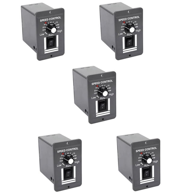5X DC 12V 24V 36V 48V 10A PWM Contrôleur de Vitesse de Moteur Commutateur Réversible Commande Régulateur Arrêt de Rotation vers l'Avant