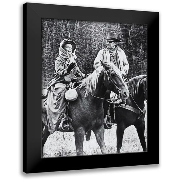 Hollywood Photo Archive 12x14 Black Modern Framed Museum Art Print Titled - John Wayne - Rooster Coburn