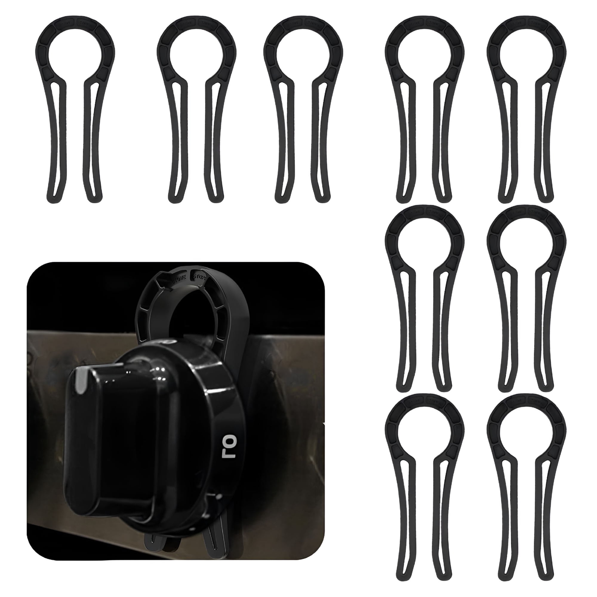 HBMYN Pcs Stove Knob Safety Locks for Child Baby Proof Oven Covers Prevent Gas Leaks Burns