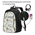 thumbnail image 2 of Daiia Frog and Forest Plants Pattern USB Charging Backpack for Men and Women, Anti-Theft Backpack,Travel Backpack,School Backpack,College Backpack,Laptop Backpack, 2 of 7