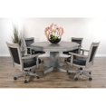thumbnail image 2 of Sunny Designs Wood Game Chairs with Casters and Cushion Seat in Alpine Gray, 2 of 10