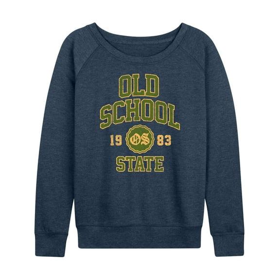 Instant Message - Old School State - Ladies French Terry Long Sleeve Shirt