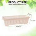 thumbnail image 2 of Rectangular pot Herb pot Houseplant Plastic herb pot for balcony home decoration, 2 of 5
