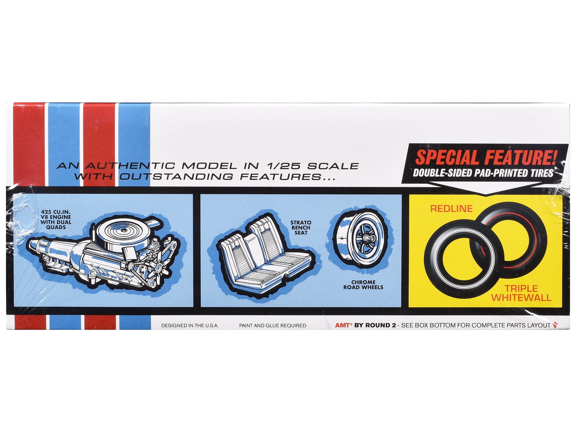 1966 Buick Riviera GS (Skill 2) 1/25 Plastic Model Kit by AMT