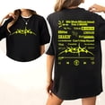 thumbnail image 2 of 2 Sided Aespas W-DA Whole Different Animal Graphic T-Shirt, Y2K Streetwear Style Tee, MHS02, 2 of 5