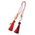 thumbnail image 1 of Lipstore Buddha Statue Hanging Ornament Dangle Accessory Car Rear View Mirror Pendant Red with Gift Box, 1 of 8