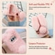 thumbnail image 2 of EeaseMX Funda para teléfono con forma de conejo de peluche, diseño de conejo Rex, cómoda y a la moda, a prueba de golpes, para otoño e invierno, compatible con Galaxy S10 E (rosa)., 2 of 7