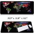 thumbnail image 2 of .x BAT Shadow Rubber Stitched Edges Extended Large Gaming Mouse Pad Office Keyboard Mouse Mat, 2 of 7