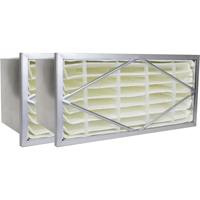 Filterbuy 12x24x6 MERV 14 (MPR 2800) Tête, Filtres à Cellule Rigide Remplacement CVC (Lot de 2)