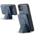 thumbnail image 2 of Wallet Case for iPhone 11, Compatible with MagSafe for Men Women, Detachable Magnetic Clasp Wallet Phone Case with Card Slots Holder RFID Blocking for iPhone 11, Blue, 2 of 12