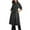 Black, variant on TKLPEHG Denim Trench Coats for Women Casual Double Breasted Long Denim Coat Jean Jacket Trenchcoat with Belt (Black,S)