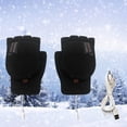 thumbnail image 4 of karymi USB Heating Gloves Winter Heated Mittens Warm-sided Heating Half Hands USB Heating Gloves Students and Women Anti-Slip Ski Hand Gloves Birthday Gifts for Men, 4 of 5