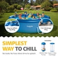thumbnail image 3 of Funsicle 18' x 48" QuickSet Inflatable Ring Top Outdoor Above Ground Pool with Pump, 3 of 7