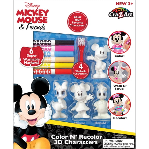 Cra-Z-art Disney Mickey Mouse Color, Scrub, and Re-color Boy or Girl Activity Set