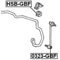 thumbnail image 2 of Febest FRONT STABILIZER LINK / SWAY BAR LINK # 0323-GBF OEM 51320-SCC-003, 2 of 2