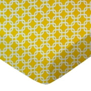 SheetWorld Fitted 100% Cotton Percale Play Yard Sheet Fits BabyBjorn Travel Crib Light 24 x 42, Lemon Yellow Links