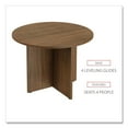 thumbnail image 2 of Alera Valencia Round Conference Table with Legs, 42" Diameter x 29.5h, Modern Walnut, 2 of 8