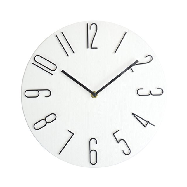 Reloj de pared silencioso, Shi Ying de alta calidad, funciona con pilas, redondo, fácil de leer