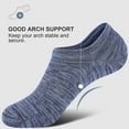 thumbnail image 2 of CAILDANL No Show Socks Men, Low Cut Ankle Short Casual Cotton Socks with Non Slip Grips 6-10/11-13, 2 of 7