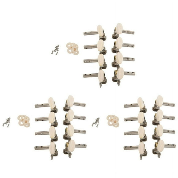 Machines Tuners Pegs Tuning Key with White Pearl Knobs 12L+12R for Mandolin