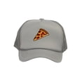 thumbnail image 1 of Adult Men's Pepperoni Pizza Slice Rope Foam Trucker Hat, Light Grey, 1 of 1
