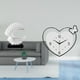 thumbnail image 2 of Escultura de resina con forma de corazón ondulado, arte abstracto creativo, adorno de reloj para dormitorio, sala de estar, estudio, cafetería, oficin, 2 of 8