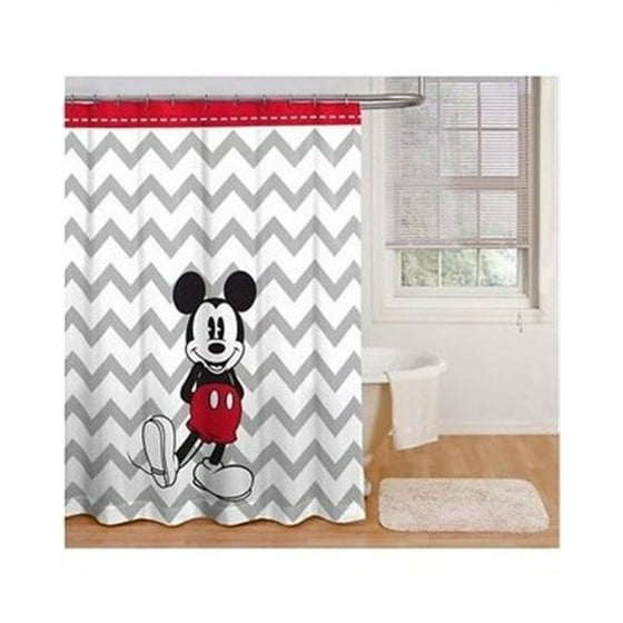 Disney Chevron Mickey Mouse Shower Curtain