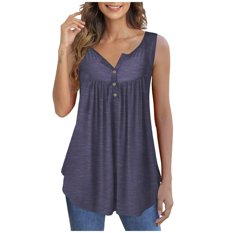TQWQT Plus Size Womens Tunic Tops To Wear With Leggings Summer