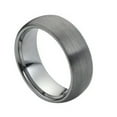 thumbnail image 2 of Tungsten Carbide 8MM/6MM For Him & Her Domed Brushed Finish Wedding Band Ring Set, 2 of 4