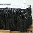 thumbnail image 2 of BalsaCircle 14 feet x 29" Plastic Table Skirt Black, 2 of 3