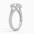 thumbnail image 2 of Dash Jewel Engagement Wedding 14K White Gold Over Rings for Her - 2.50 Ct Pear Cut Anniversary Rings - Proposal Rings for Women's - Wedding Jewellery For Bridesmaids Silver - Gifts for Women's, 2 of 6