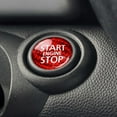 thumbnail image 2 of Carbon Fiber Engine Start Stop Button Interior Trim Cover Sticker for R55 R56 R57 R58 R59 R60 R61(A), 2 of 6