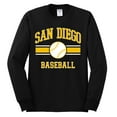 thumbnail image 2 of Wild Bobby City of San Diego Baseball Fantasy Fan Sports Men's Long Sleeve T-Shirt, Black, 3X-Large, 2 of 6