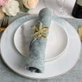 thumbnail image 3 of 12Pcs Metal Knife and Fork Spoon Napkin Rings Holder for Christmas Party Wedding Used for Daily Table Parties Gold, 3 of 7
