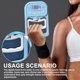 thumbnail image 5 of Probador de fuerza de agarre de mano Medidor de agarre digital electrónico | Medición precisa de 0,1 kg/0,1 lb | Capacidad máxima de 180 kg/396 lb | Mango ergonómico ajustable | 19 Almacenamiento de, 5 of 7